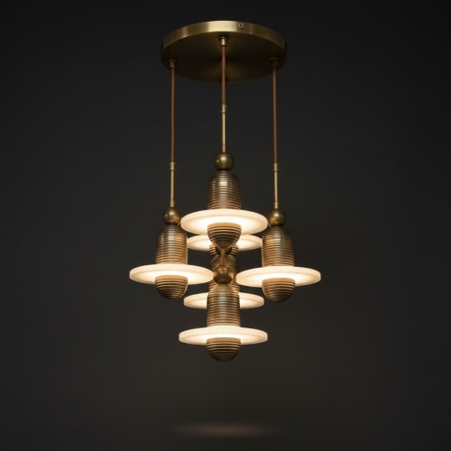 Orbit Seven-Light Round Chandelier