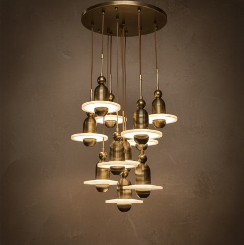 Orbit Twelve-Light Cascade Chandelier