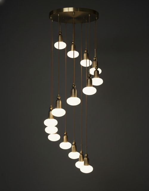 Elara Twelve-Light Cascade Chandelier
