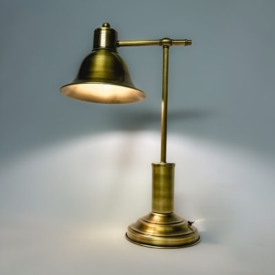 Library Desk Lamp – Antique Brass
