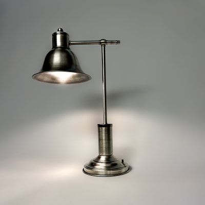 Banker's Desk Lamp – Antique Nickel