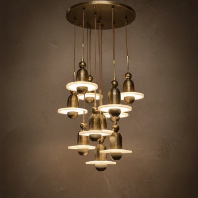 Orbit Twelve-Light Cascade Chandelier