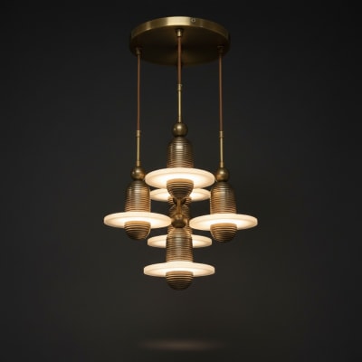 Orbit Seven-Light Round Chandelier