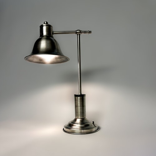 Banker's Desk Lamp – Antique Nickel