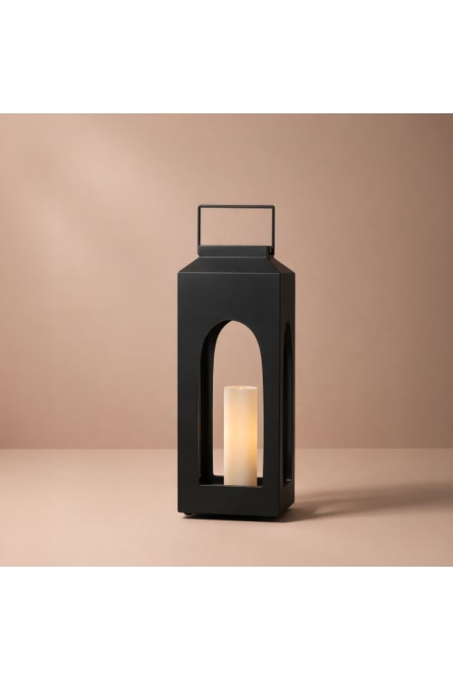 Modern Decorative Lantern Candle Holder – Metal Body