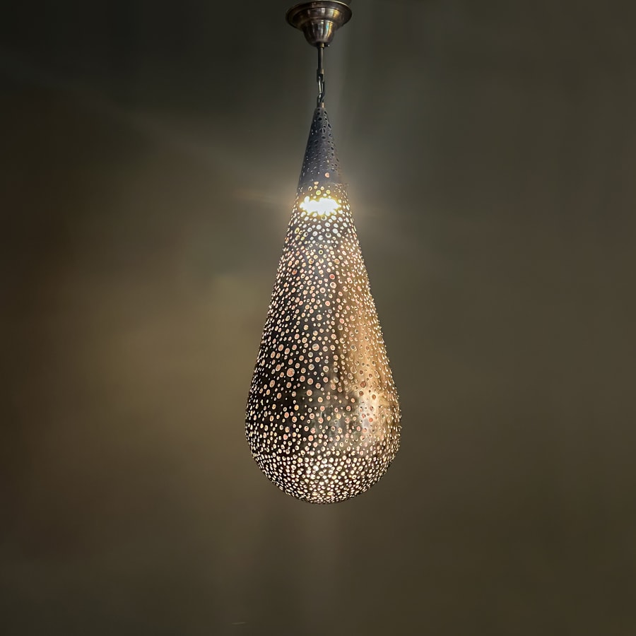 Modern Sarkıt Avize - Dekoratif Metal Damla Tasarım