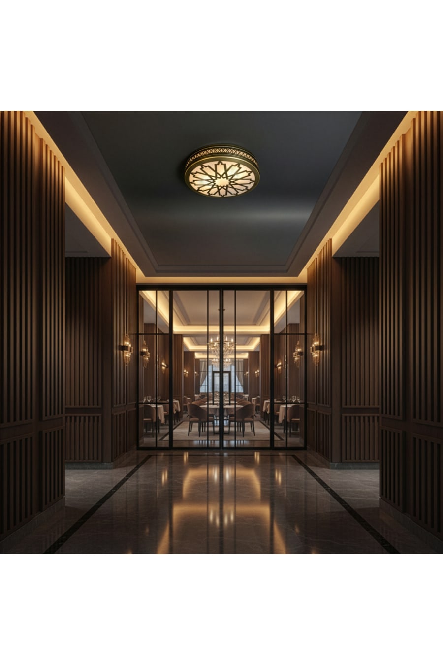 Decorative Patterned Flush Mount Ceiling Light – Modern Plafond Lamp