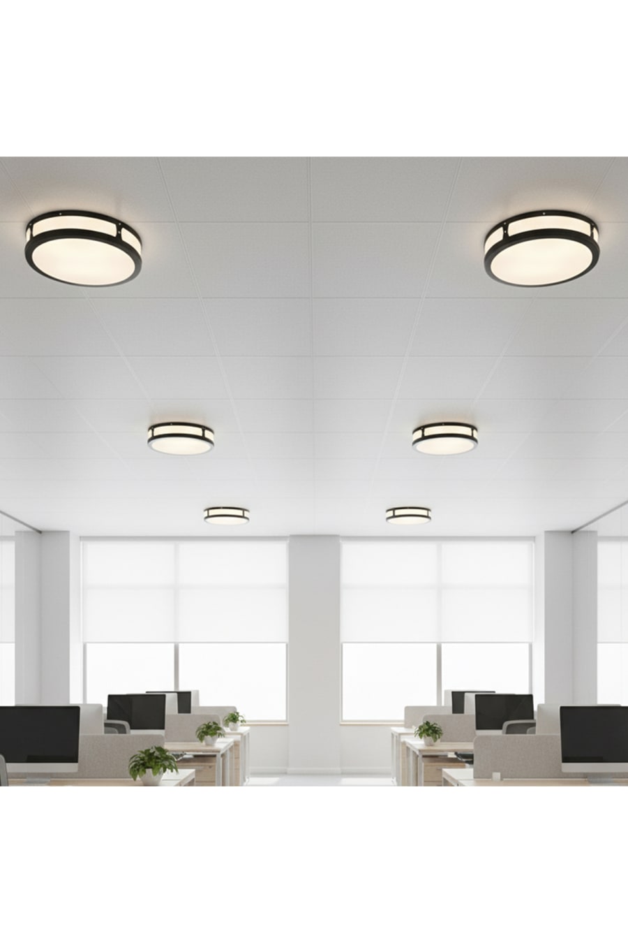 Modern Ceiling Light Fixture – 46 cm Flush Mount