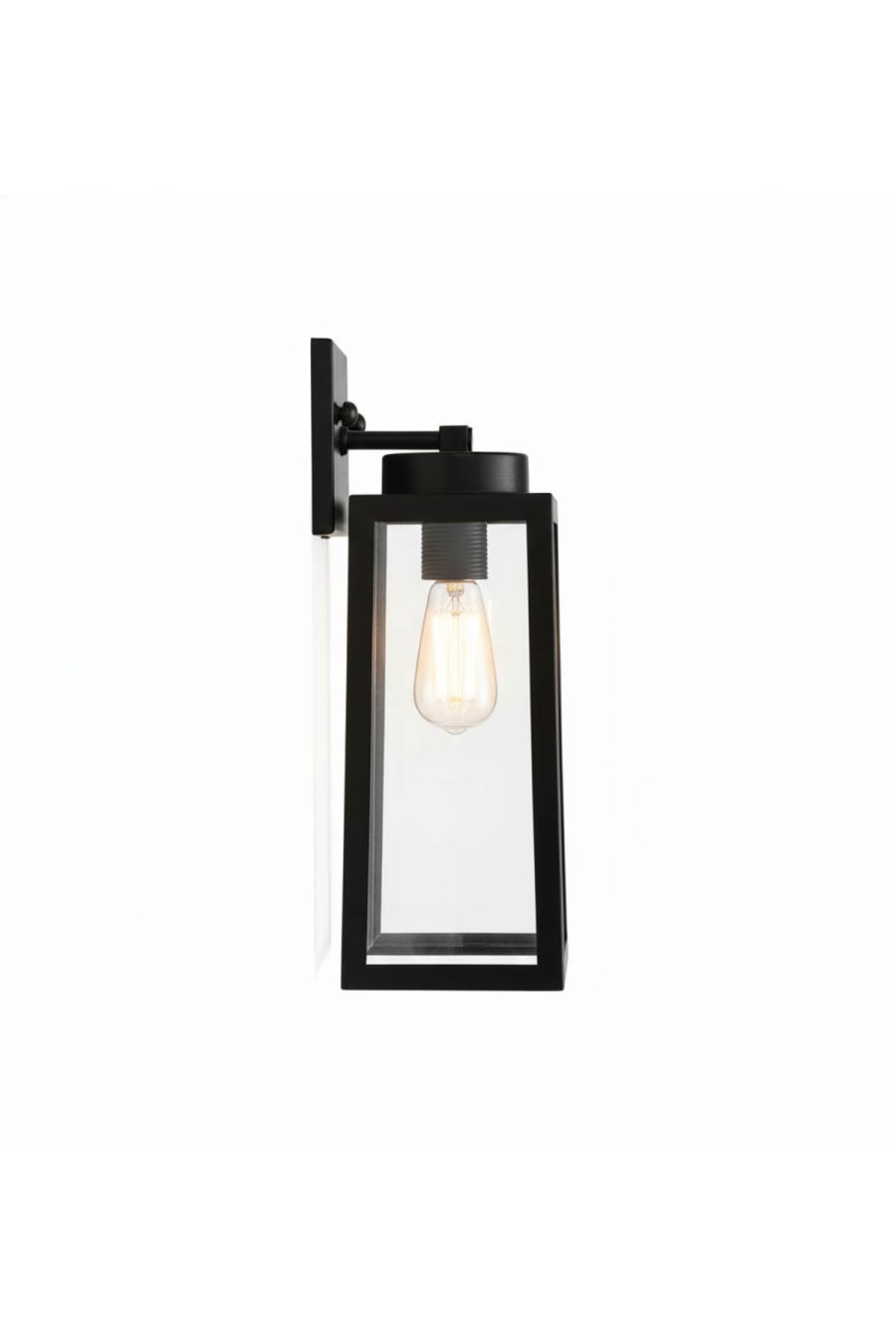 Modern Outdoor Wall Sconce – Waterproof IP65 Black Metal Garden Light