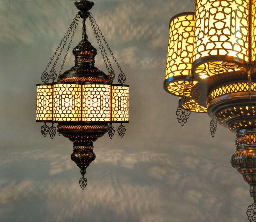 Handmade Tiered Chandelier – Antique Brass Ottoman Candelabra Style