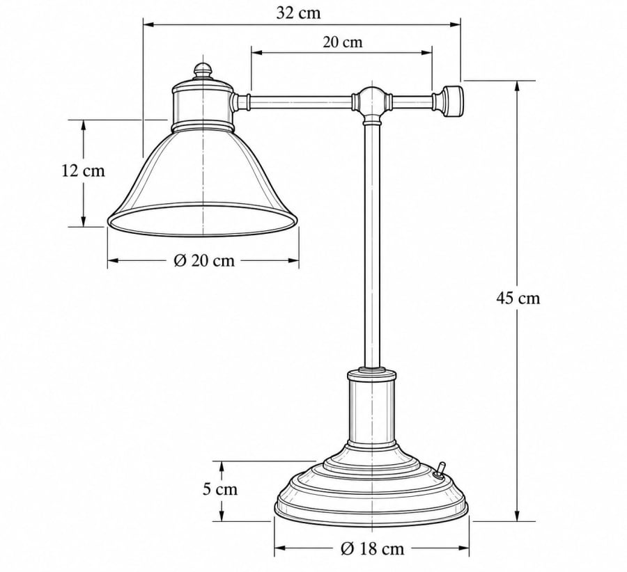 Banker's Desk Lamp – Antique Nickel