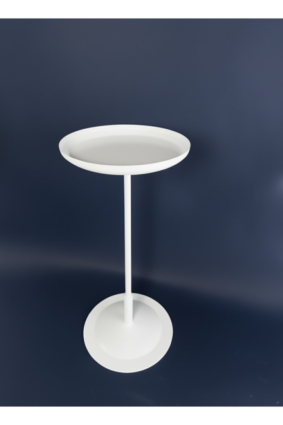 Modern Metal Side Table – Round Decorative Tray Table Minimal Design