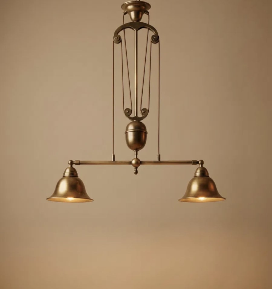 Rise and Fall Twin Pendant – Bell Shades
