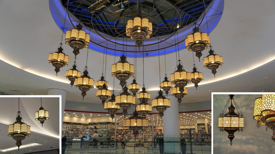 Handmade Tiered Chandelier – Antique Brass Ottoman Candelabra Style
