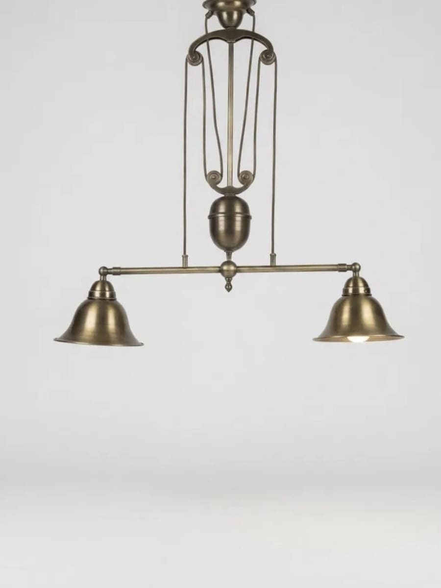 Rise and Fall Twin Pendant – Bell Shades