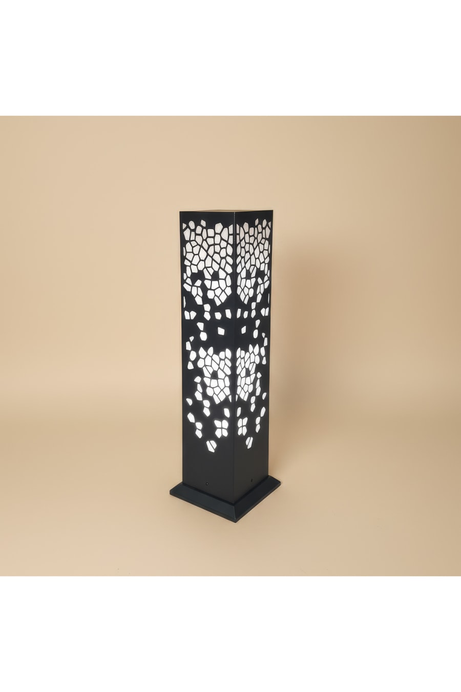 Modern Patterned Bollard Garden Light – Decorative Outdoor Lighting