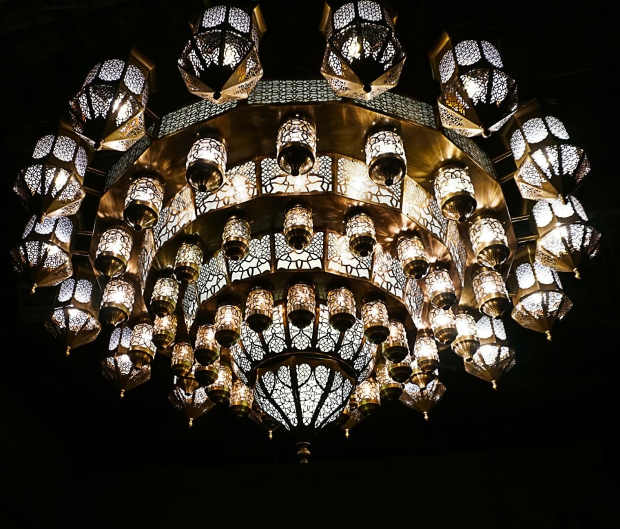 Ottoman Lantern Ring Chandelier – Mosque & Hotel Chandelier Ø150-160 cm