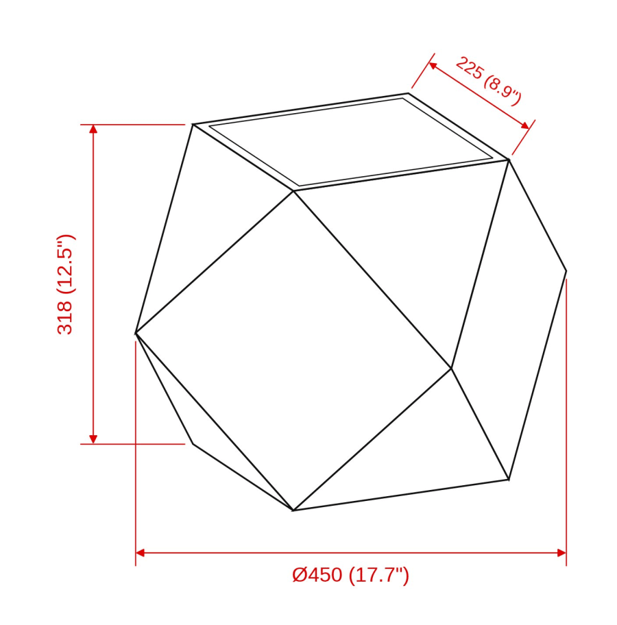 Origami Planter – Folded Metal Outdoor Planter · Corten-Look Oxide