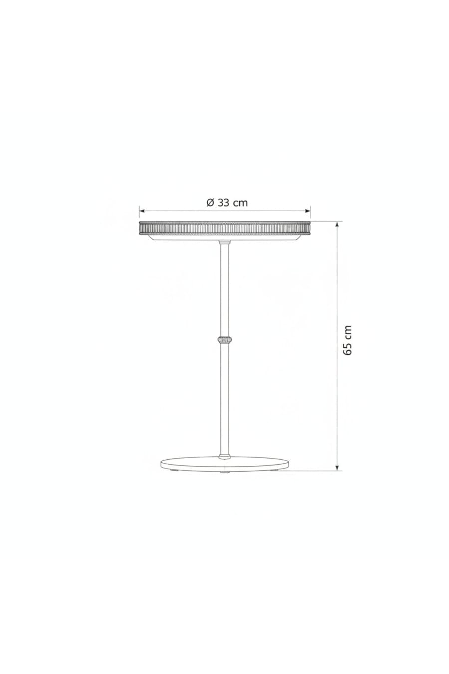 Bronze Mirror Side Table & Display Stand – Antique Brass