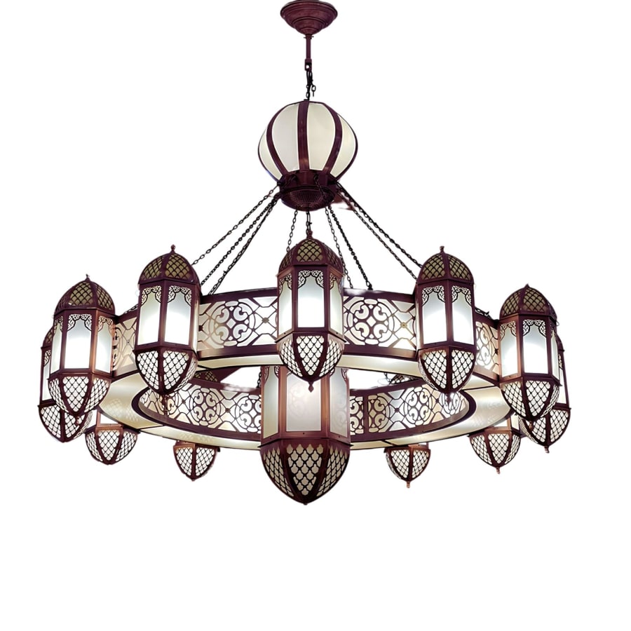 Ottoman Lantern Ring Chandelier – Mosque & Hotel Chandelier Ø150-160 cm