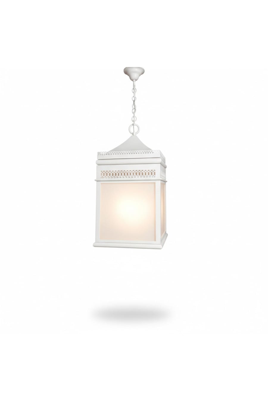 Classic Square Pendant Light – Opal Acrylic Ceiling Light