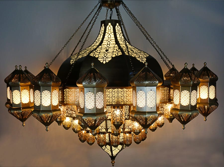 Ottoman Lantern Ring Chandelier – Mosque & Hotel Chandelier Ø150-160 cm