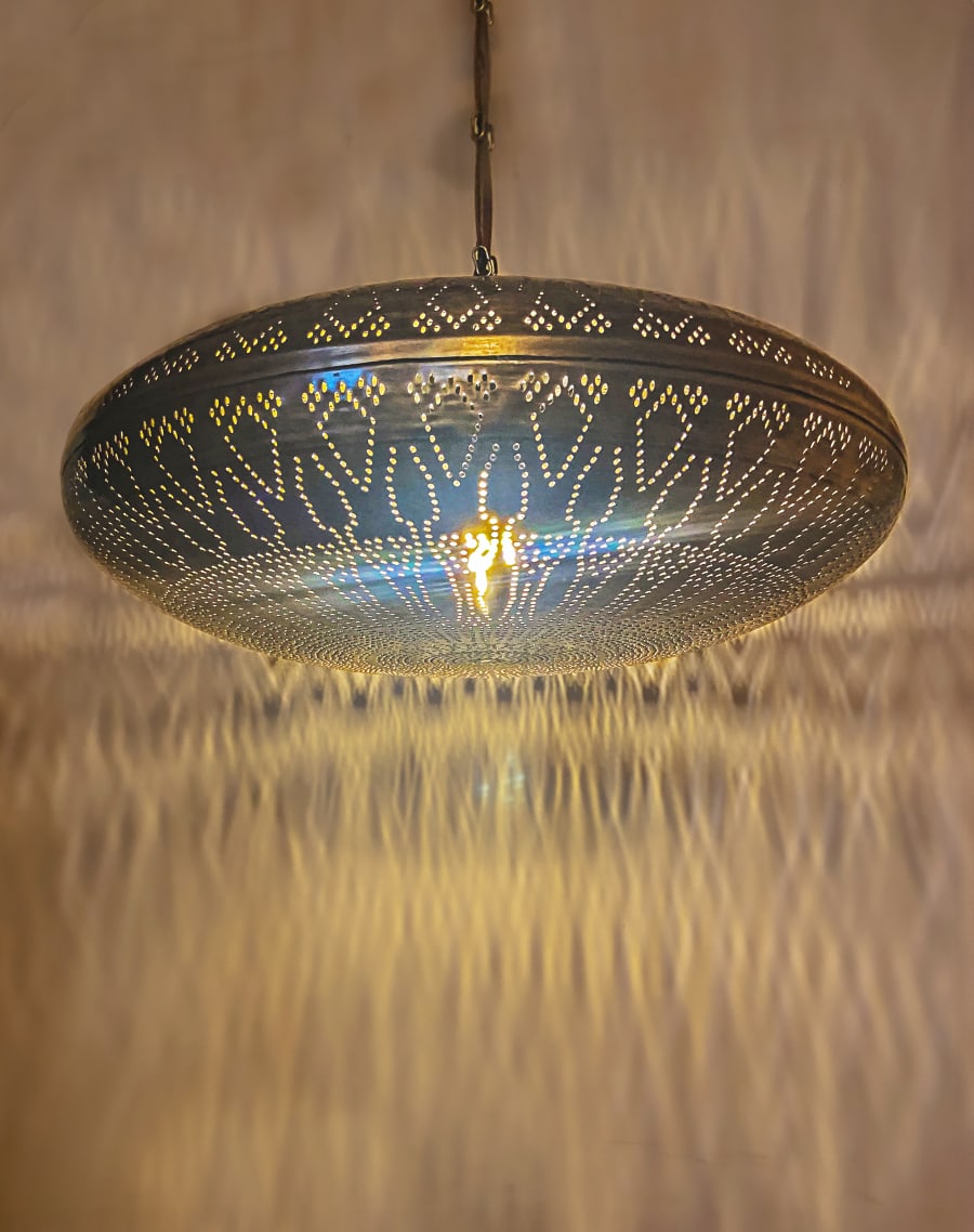Moroccan Style Decorative Metal Pendant Chandelier - Outdoor Lighting