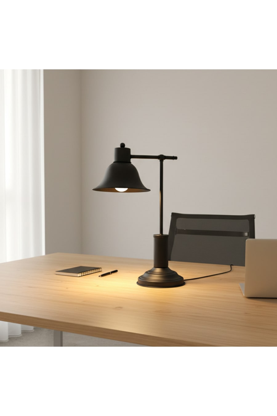Timeless Classic Metal Desk Lamp - Study and Reading Light