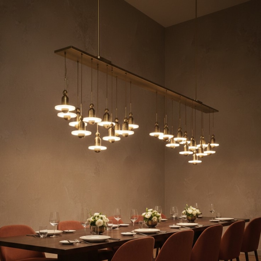 Orbit Linear Project Chandelier