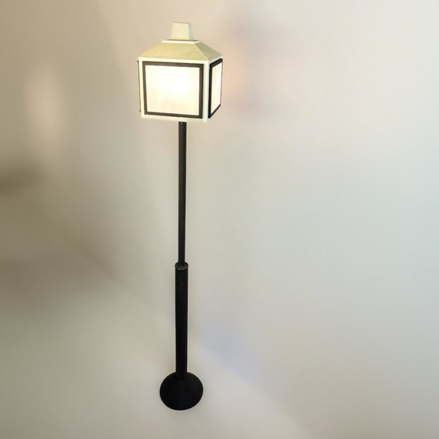 Bahçe Direk Armatürü – Opal Panelli Modern Fener Başlık