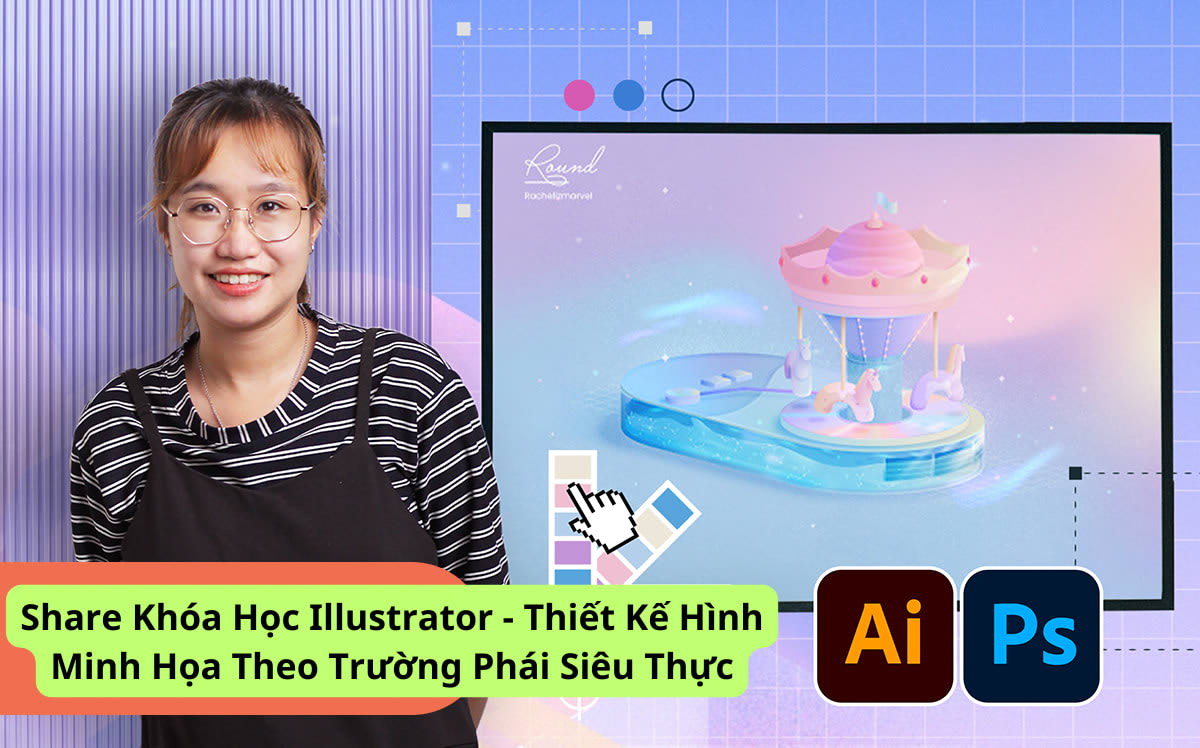 khoa hoc illustratorthiet ke hinh minh hoa theo truong phai sieu thuc