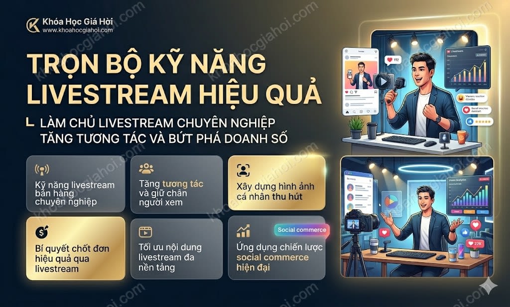 Trọn Bộ Kỹ Năng Livestream Hiệu Quả