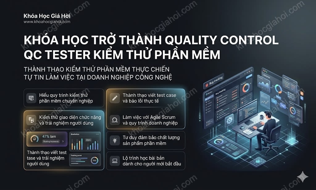 Khóa Học Trở Thành Quality Control (qc) / Tester (kiểm Thử Phần Mềm)