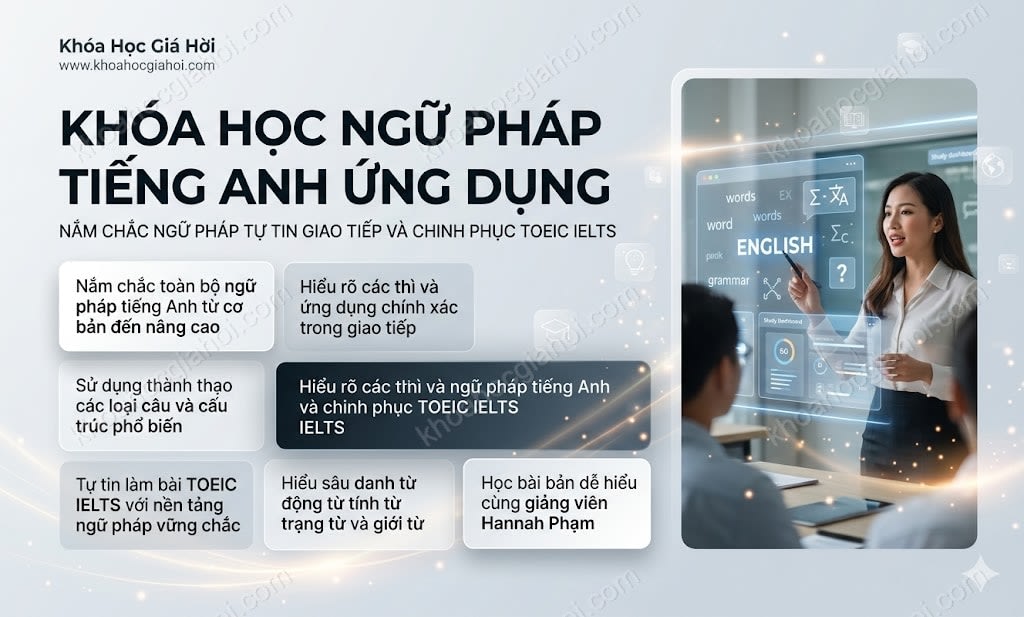 Khóa Học Ngữ Pháp Tiếng Anh Ứng Dụng