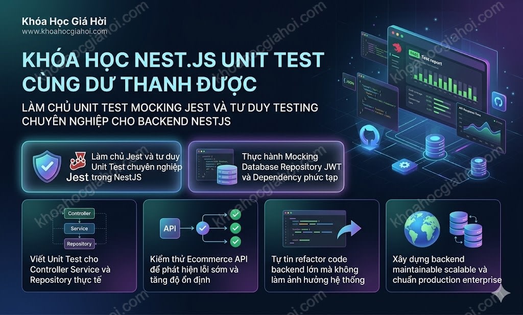 Khóa Học Nest.js Unit Test Cùng Dư Thanh Được