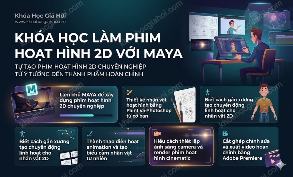 Khóa Học Làm Phim Hoạt Hình 2d Với Maya