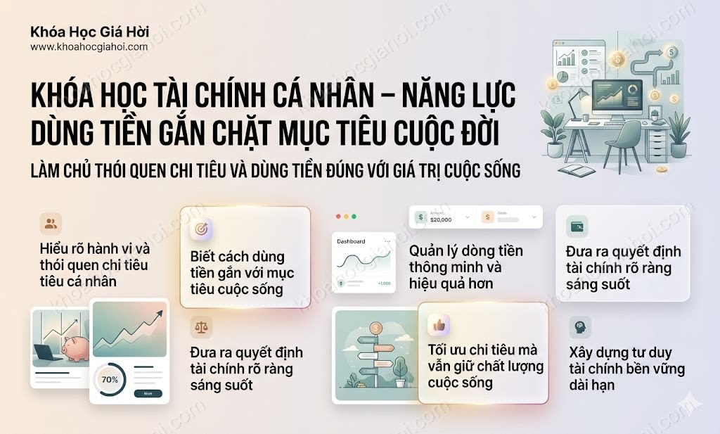 Khóa Học Tài Chính Cá Nhân – Năng Lực Dùng Tiền Gắn Chặt Mục Tiêu Cuộc Đời