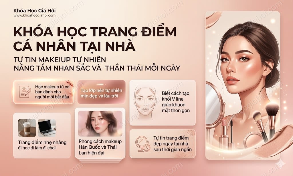 Khóa Học Trang Điểm Cá Nhân Tại Nhà