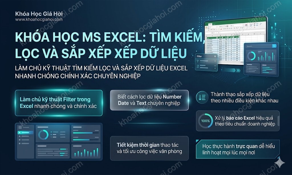 Khóa học MS Excel: Định dạng dữ liệu từ cơ bản đến nâng cao