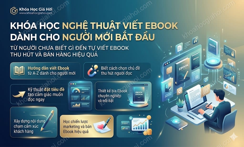 Khóa Học Nghệ Thuật Viết Ebook Dành Cho Người Mới Bắt Đầu