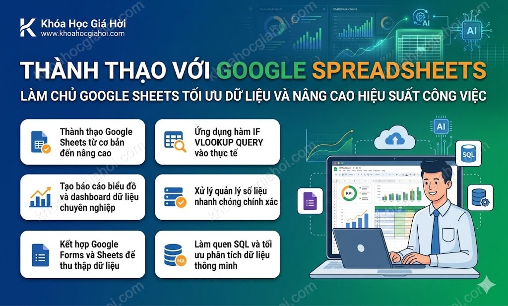 Khóa Học Thành Thạo Với Google Spreadsheets