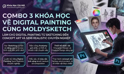 Combo 3 Khóa Học Vẽ Digital Painting Cùng Moldysketch