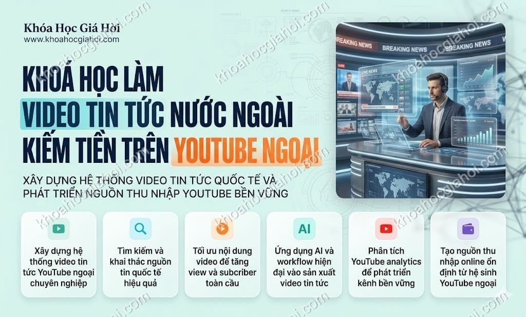 Khoá Học Làm Video Tin Tức Nước Ngoài Kiếm Tiền Trên Youtube Ngoại Khoá Học Làm Video Tin Tức Nước Ngoài Kiếm Tiền Trên Youtube Ngoại