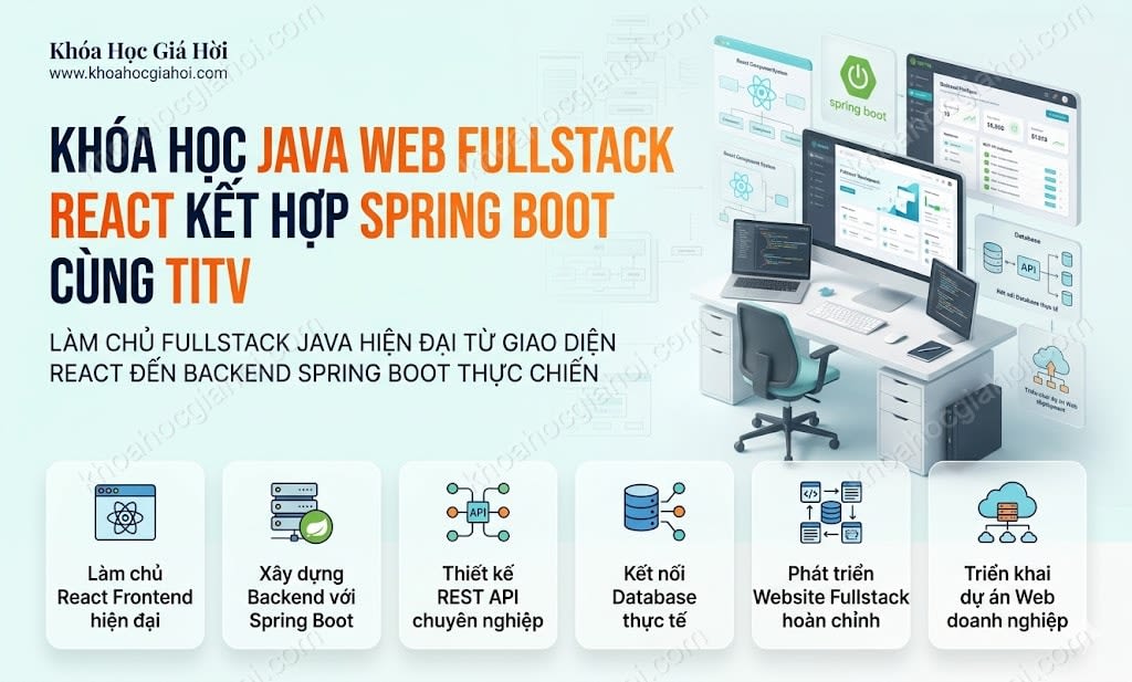 Khóa Học Java Web Fullstack React Kết Hợp Spring Boot Cùng TITV