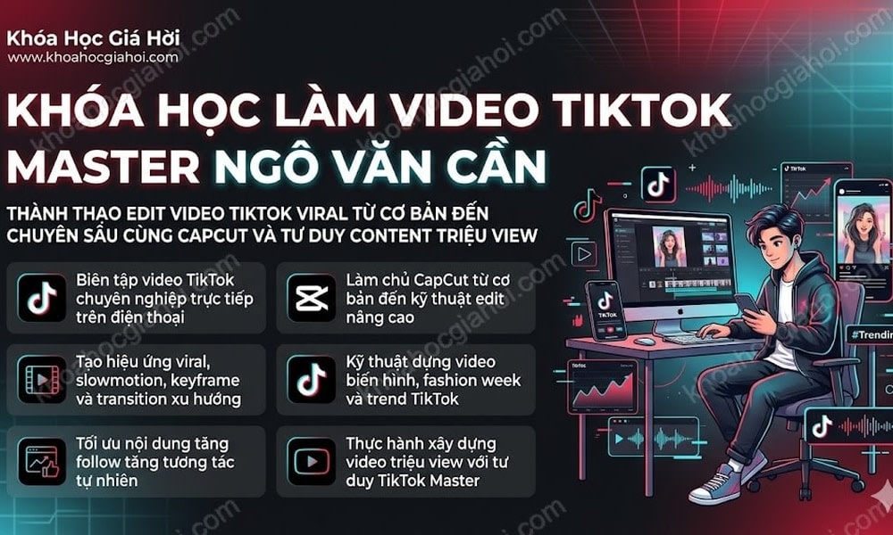 Khóa Học Làm Video Tiktok Master Ngô Văn Cần