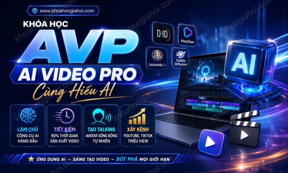 Khóa Học AVP – AI VIDEO PRO Cùng Hiếu AI