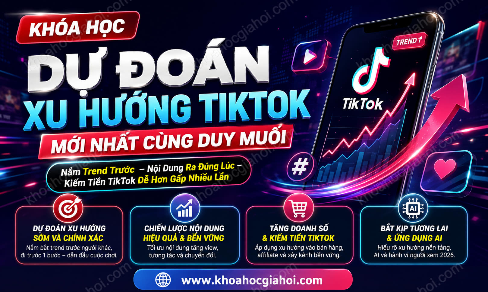 Khóa Học Dự Đoán Xu Hướng Tiktok Mới Nhất Cùng Duy Muối