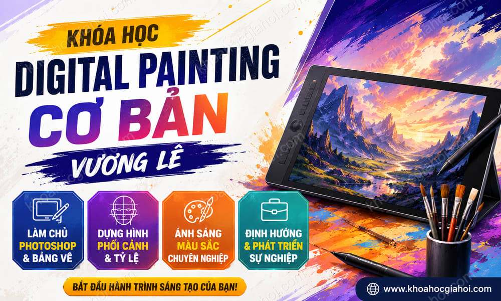 Khóa Học Digital Painting Cơ Bản Vương Lê