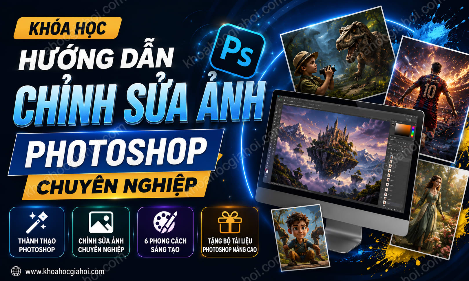 Khóa Học Hướng Dẫn Chỉnh Sửa Ảnh Photoshop Chuyên Nghiệp