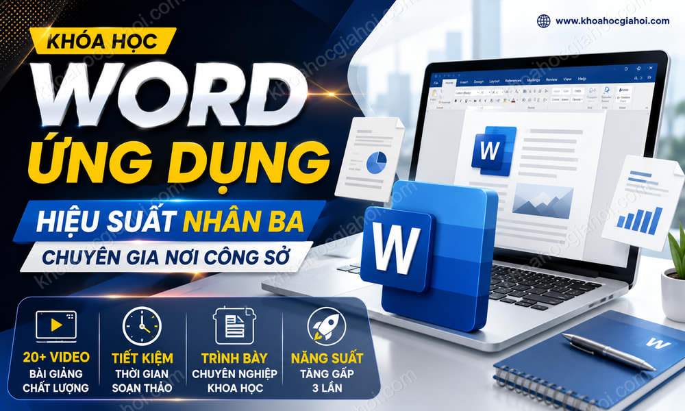 Khóa Học Word Ứng Dụng - Hiệu Suất Nhân Ba, Chuyên Gia Nơi Công Sở